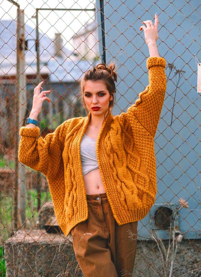 Кофты бохо без пуговиц