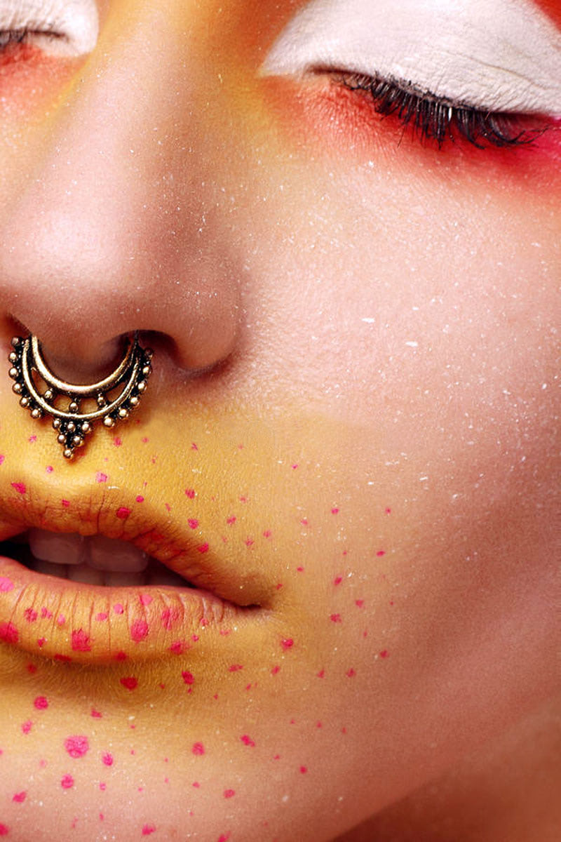 Индийское кольцо в нос