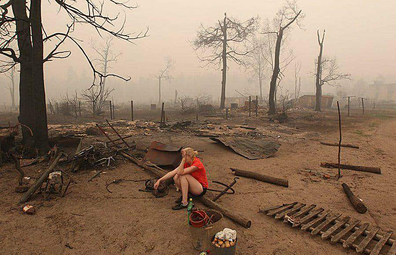 Лесные пожары в Сибири