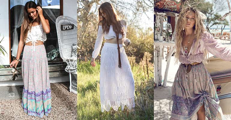 легкие юбки в пол