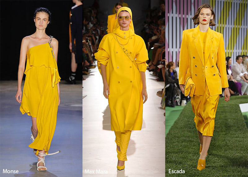 Модный цвет сезона весна лето 2019 — Aspen Gold