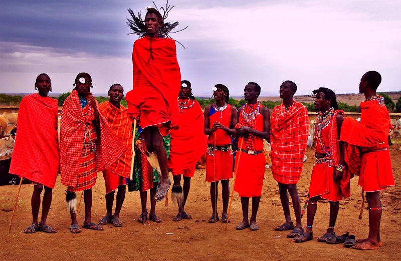 Национальные костюмы племени Масаи