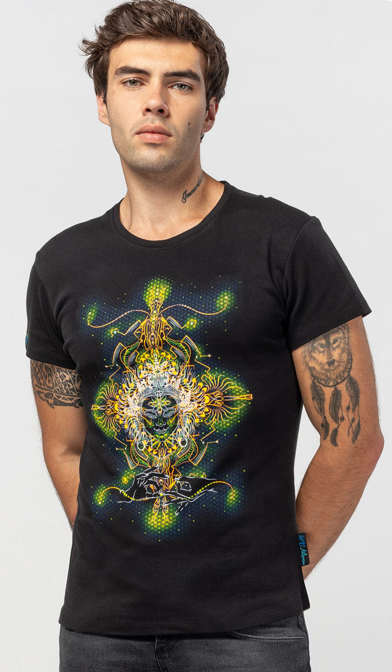 Новогодние подарки 2020 — флуоресцентная футболка