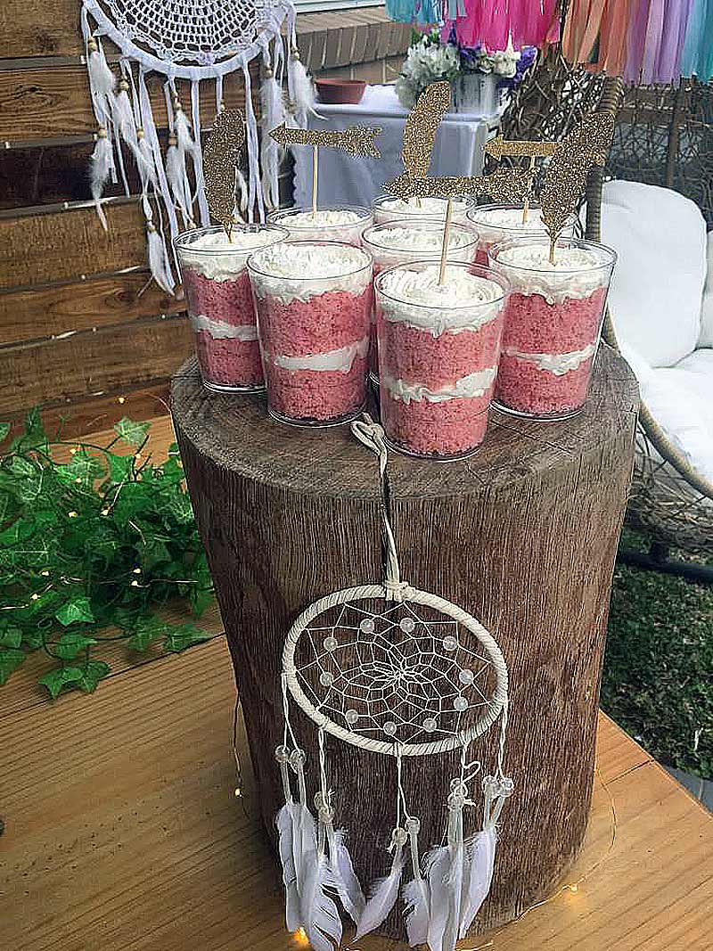 Декор коктейлей на Новый год в стиле бохо