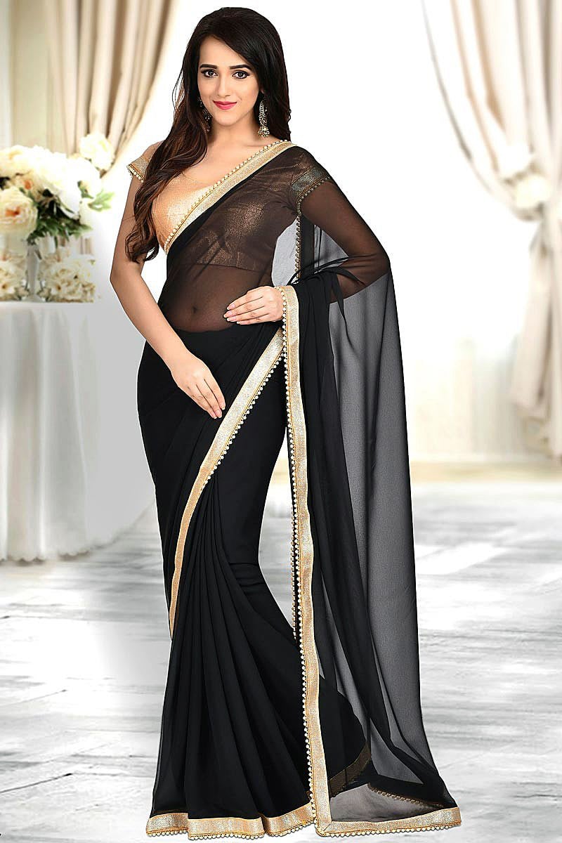 Сари черного цвета