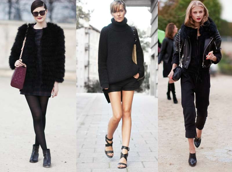 Верхняя одежда черного цвета