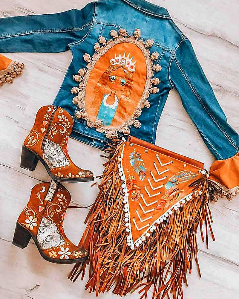 Бохо вышивки