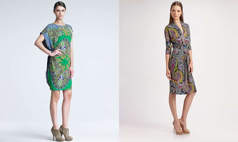 Платья с индийским орнаментом