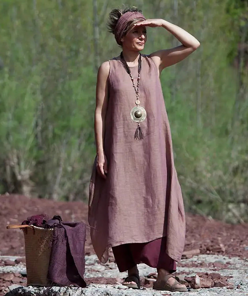 Макси бохо платье