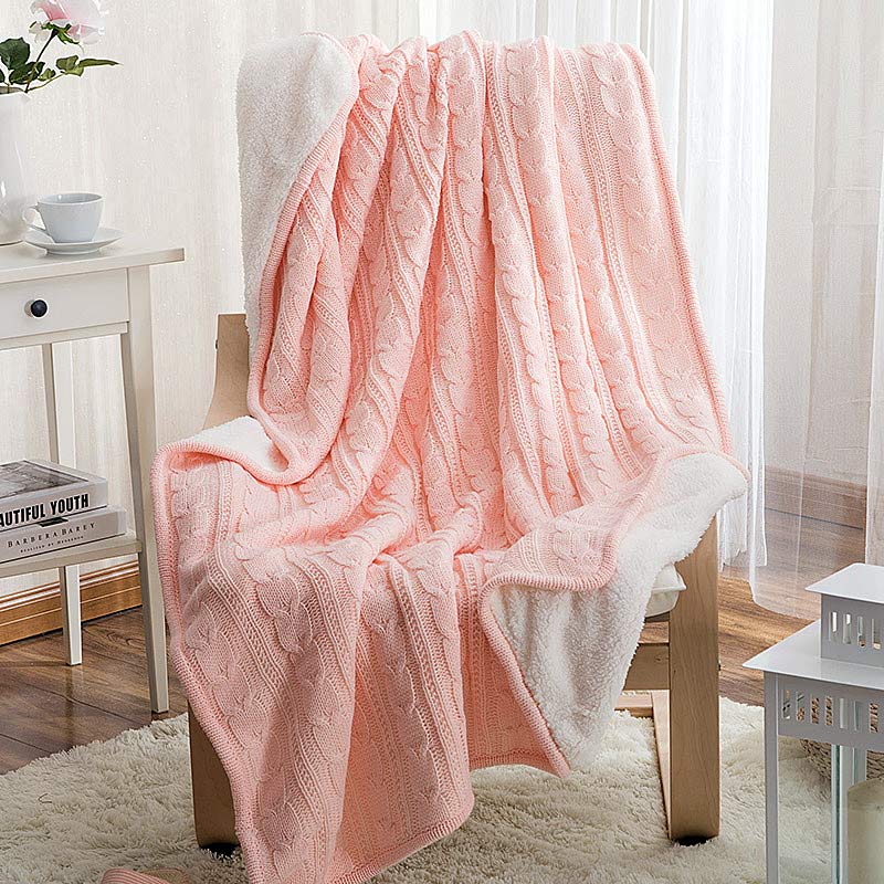 Теплый плед из кашемировой шерсти