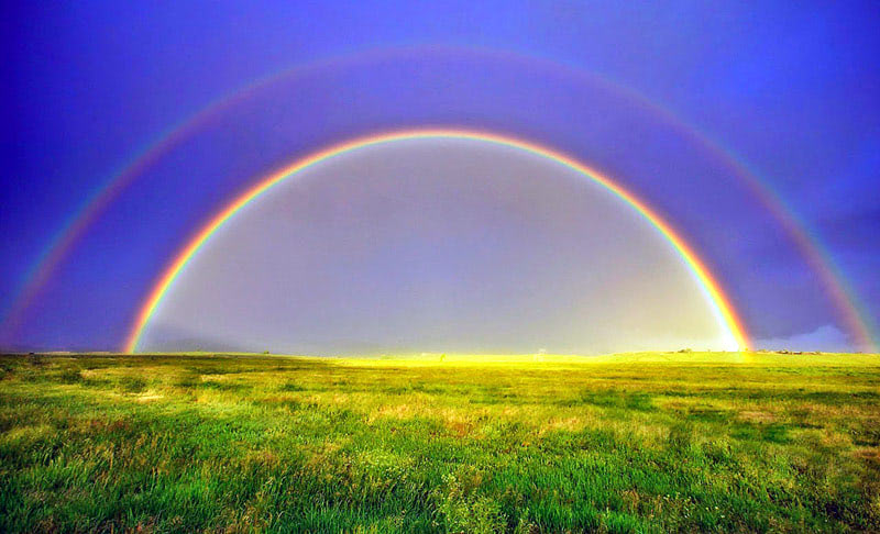 Плоская Земля, радуга как аргумент