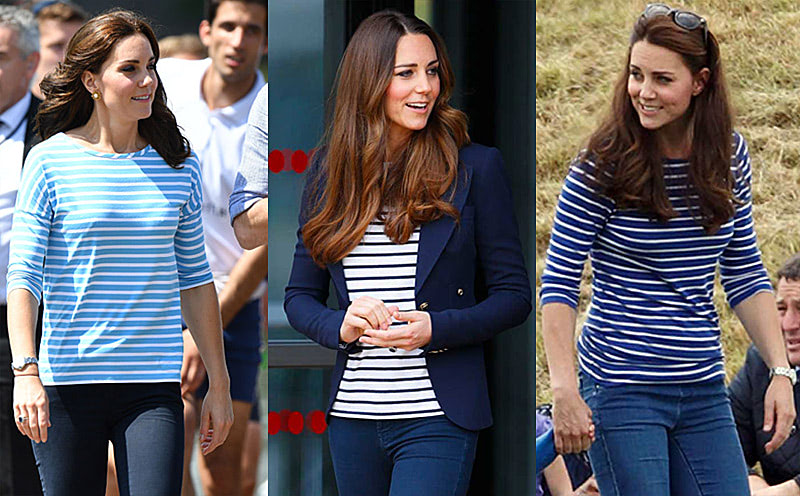 Полосатая одежда Кейт Мидлтон