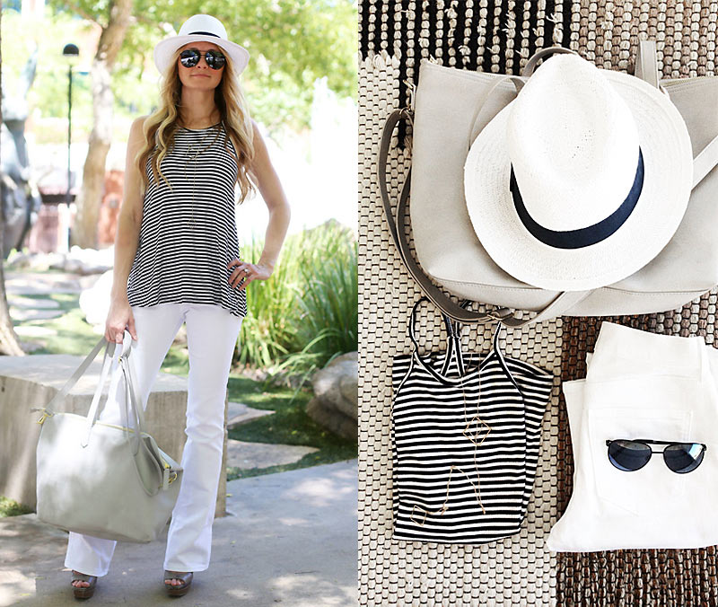 Одежда в полоску — модный лук