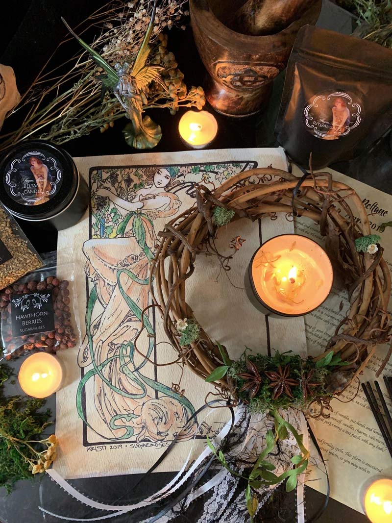 Праздник Белтейн — ритаульные свечи