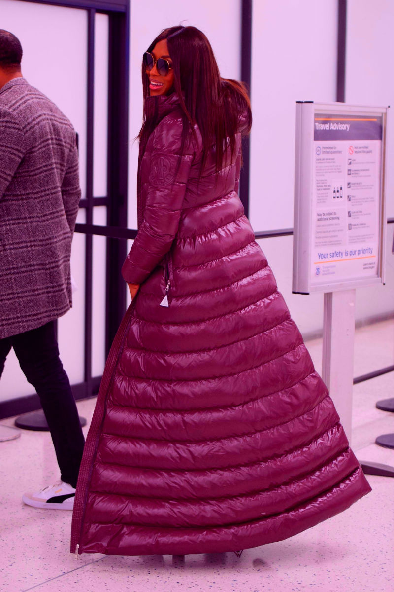 Модный пуховик-пальто