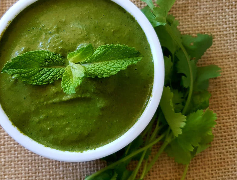 Рецепт марта — чатни из мяты