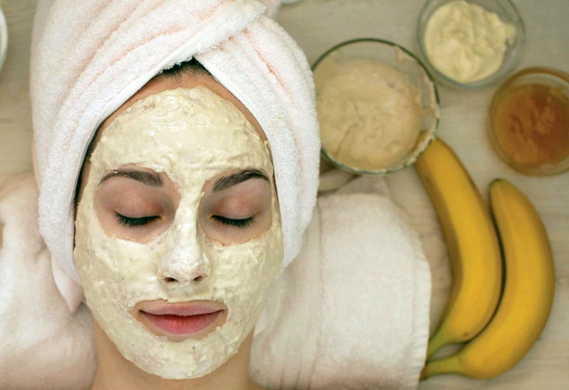 Маска для кожи лица из банана