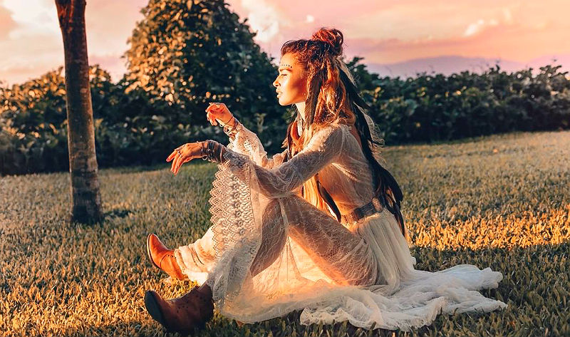 Платья и бохо лук