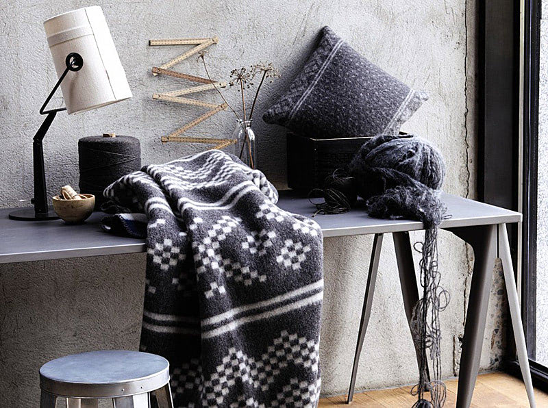 Вязанный плед