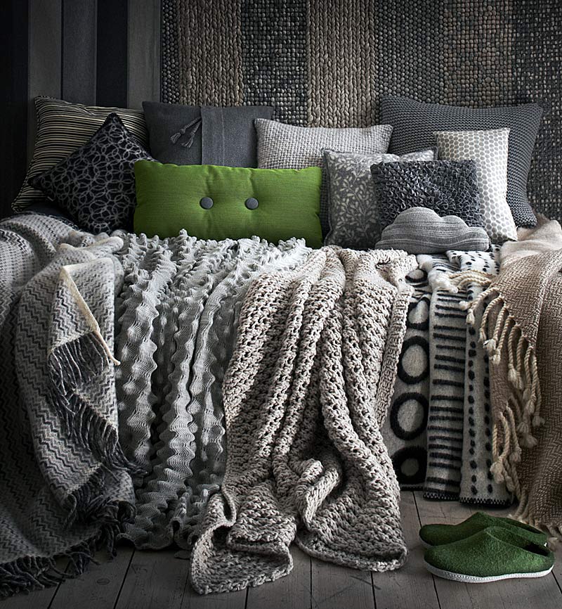 Шерстяной плед