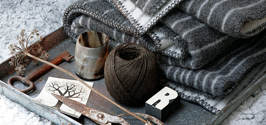 Плед шерстяной