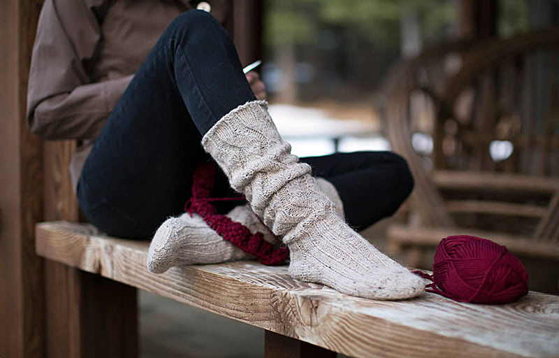 Носки из теплой непальской шерсти