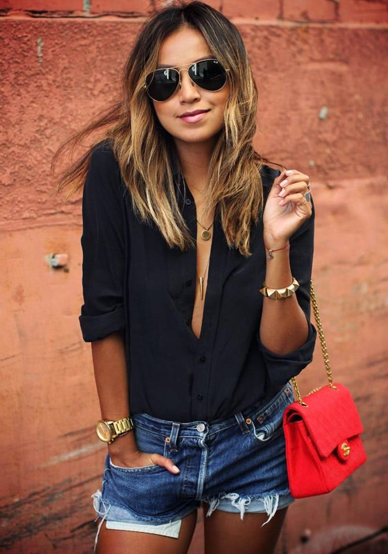 Модные ультракороткие джинсовые шорты лето 2020