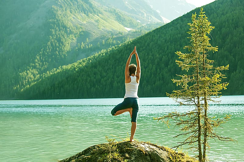 Лосины — женские штаны для йоги