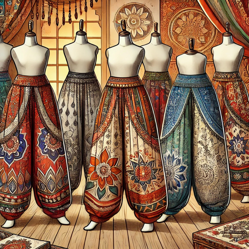 Индийские штаны шаровары