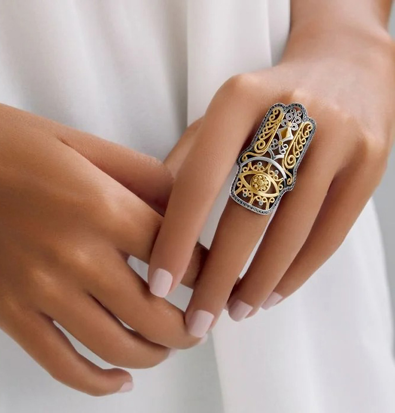 Символ Хамса на кольце