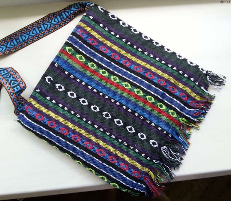 Этническая женская сумка с узорами