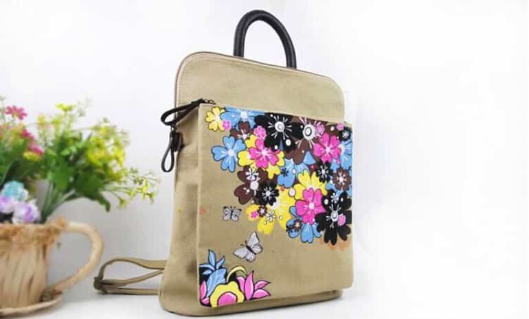 Сумка с цветами для девушек