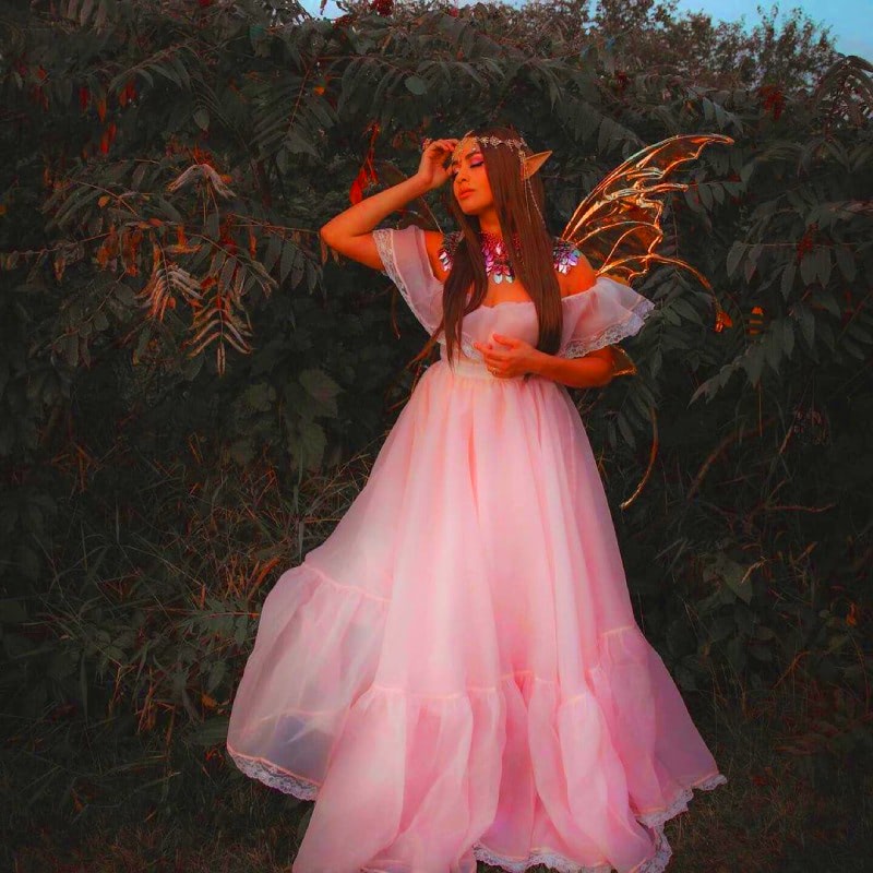 Платье невесты в эльфийском стиле