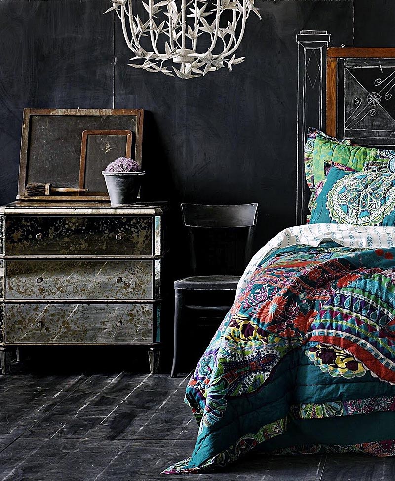 Теплое одеяло в бохо стиле