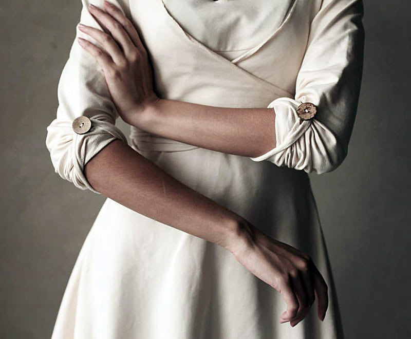 Длинное трикотажное теплое платье