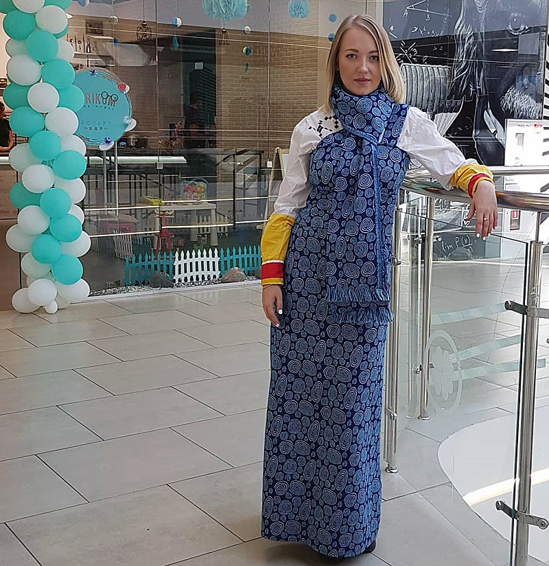 Модный теплый сарафан макси