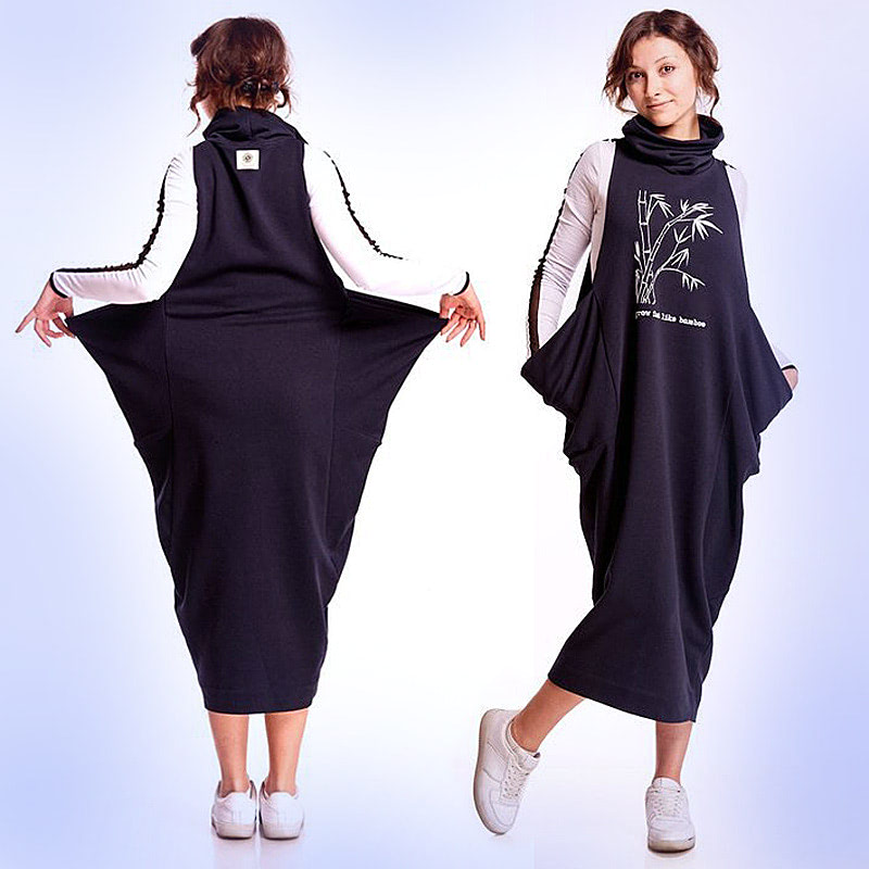 Дизайнерский теплый сарафан