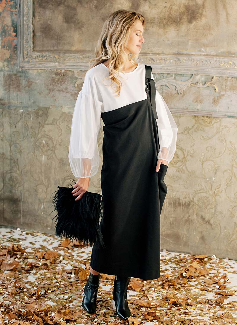 Теплый авторский сарафан