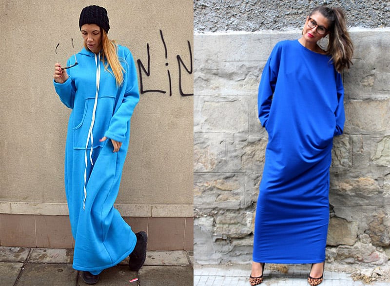 Платья женские из футера