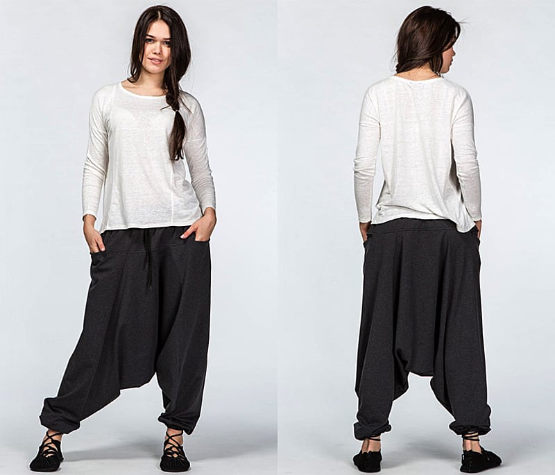 Теплые алладины из футера