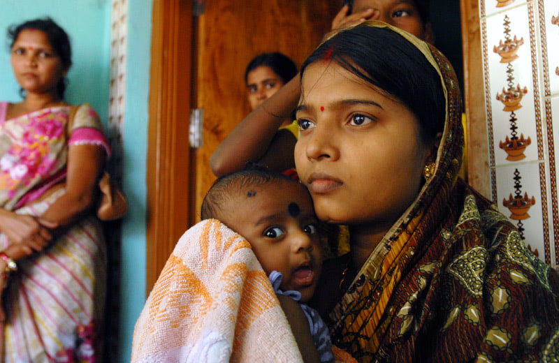 В индийских трущобах