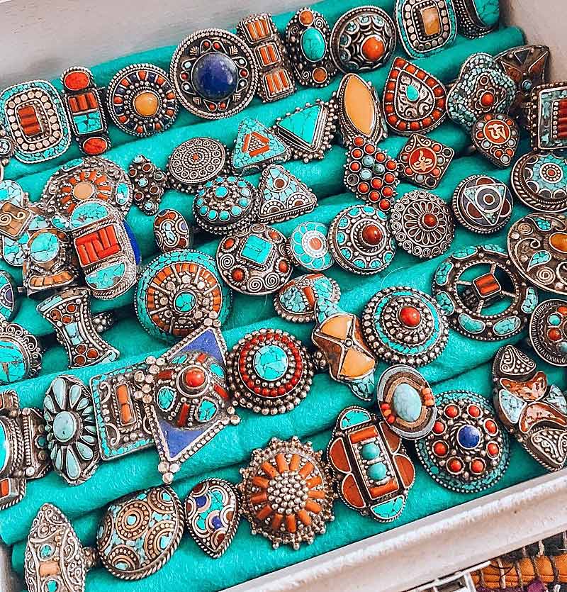 Этнические украшения с бирюзой