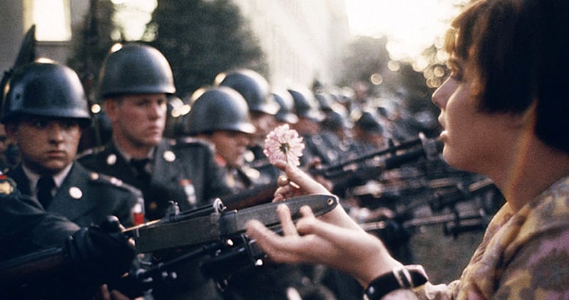 Хиппи архивное фото