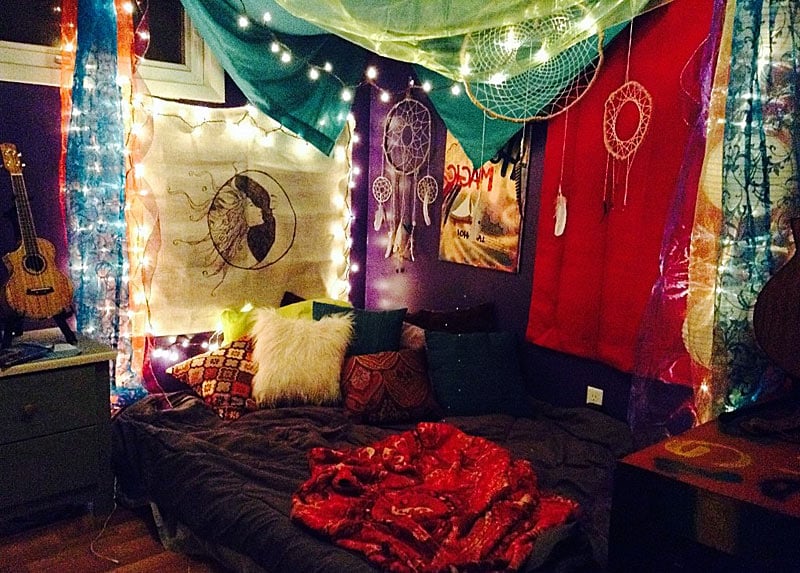 Спальня в стиле хиппи