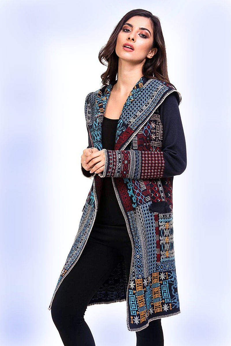 Вышитый кардиган, верхняя одежда осень-2018