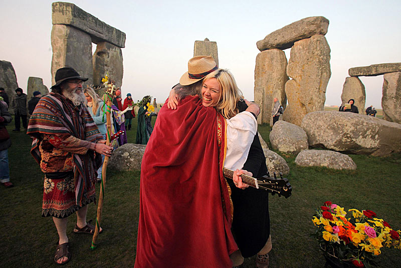 День весеннего равноденствия в Стоунхендже