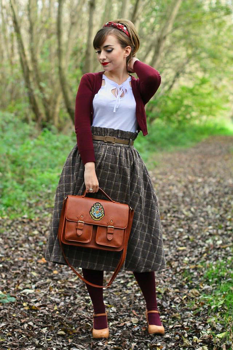 Лук в винтажном стиле