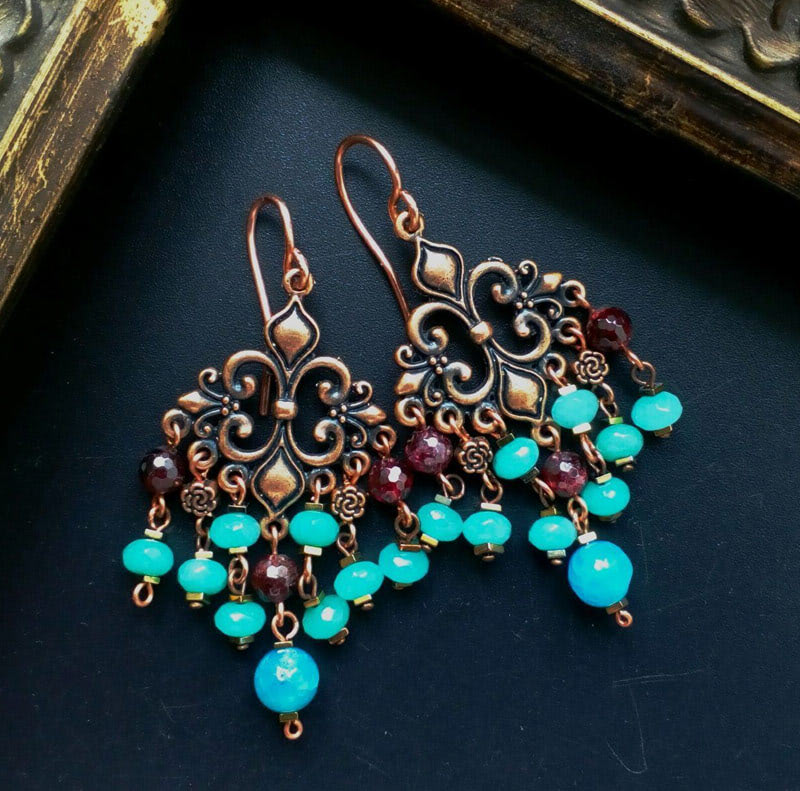 Восточные серьги старинные