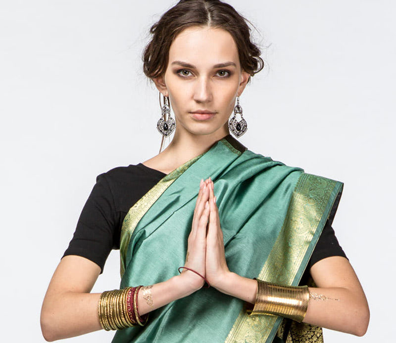 Восточные серьги INDIASTYLE