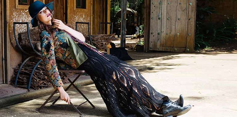 Сочетание фактур в стиле бохо